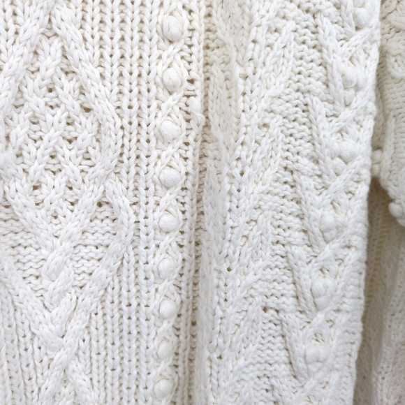 Express Vintage Handknitted Fisherman Sweater C. Internationale Cotton Blend XS - Picture 3 of 8